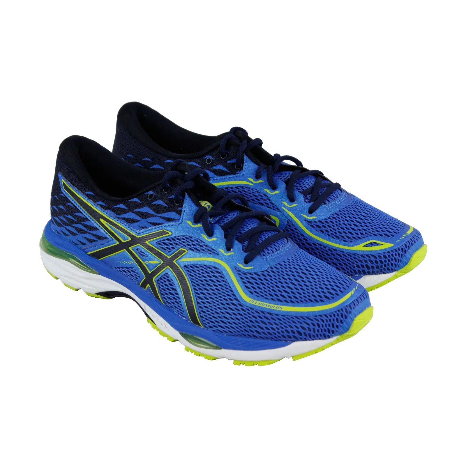 Asics Gel Cumulus 19 T7B3N-4358 Mens Blue Mesh Lace Up Athletic Running Shoes