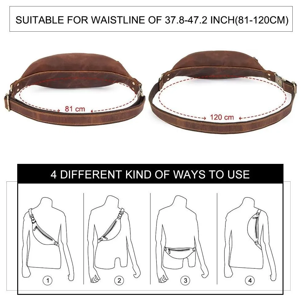 CowLuxe Multifunctional Elegant Athletic Waist Bag