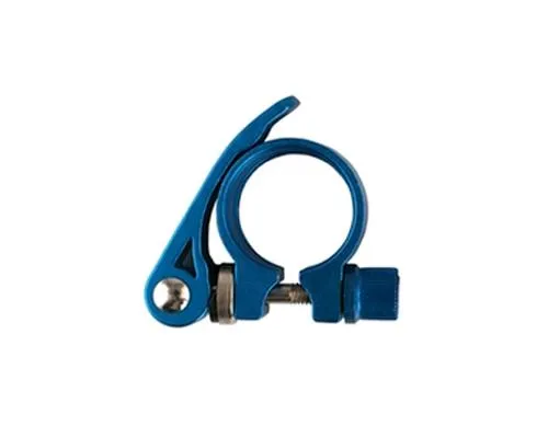 Cycling Road Mountain Bike Quick Release Seatpost Clamp 31.8mm - Blue