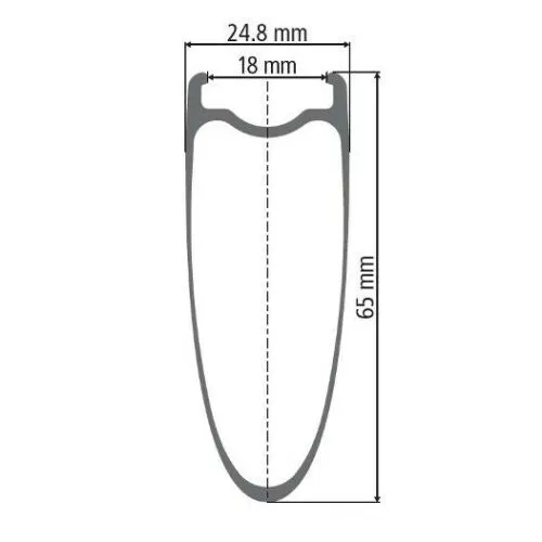 DT Swiss TRC 1400 Dicut Track Wheel - 65mm - Front - Centre Lock Disc