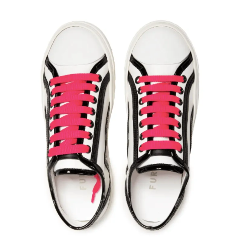 Furla Women's Binding Lace Up Sneakers T.20 - Talco Nero Fuxia