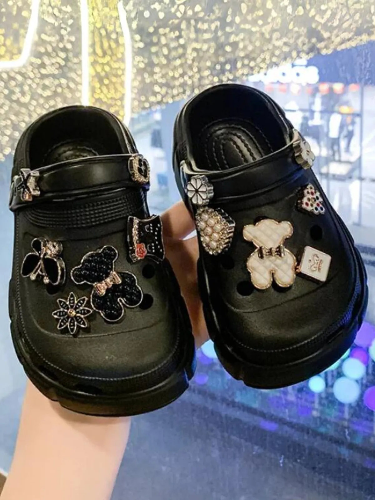 Girls Stylish Charm-Accented Shoes by Liv and Mia