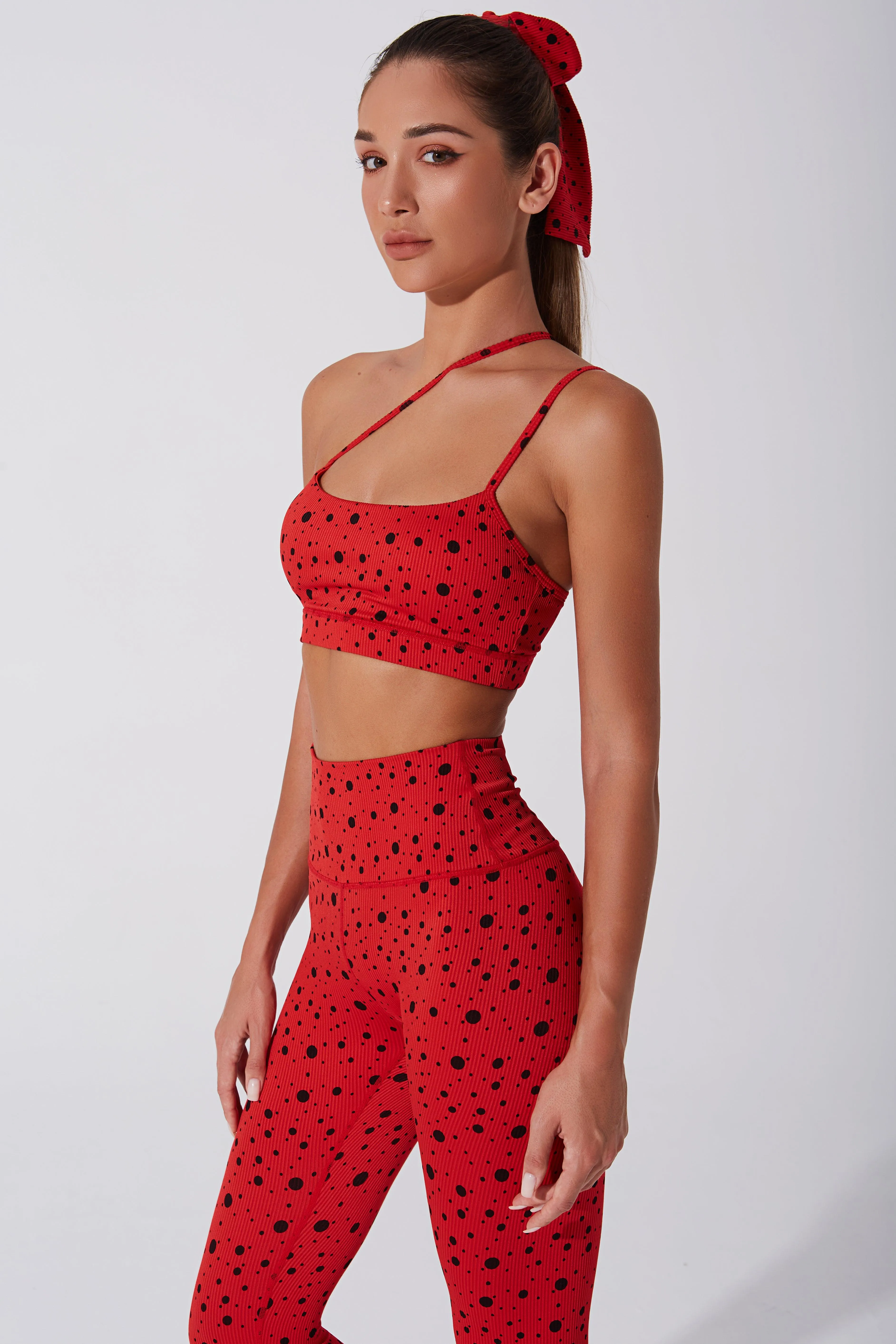 Hafwen Polka Dots Bra - Savvy Red