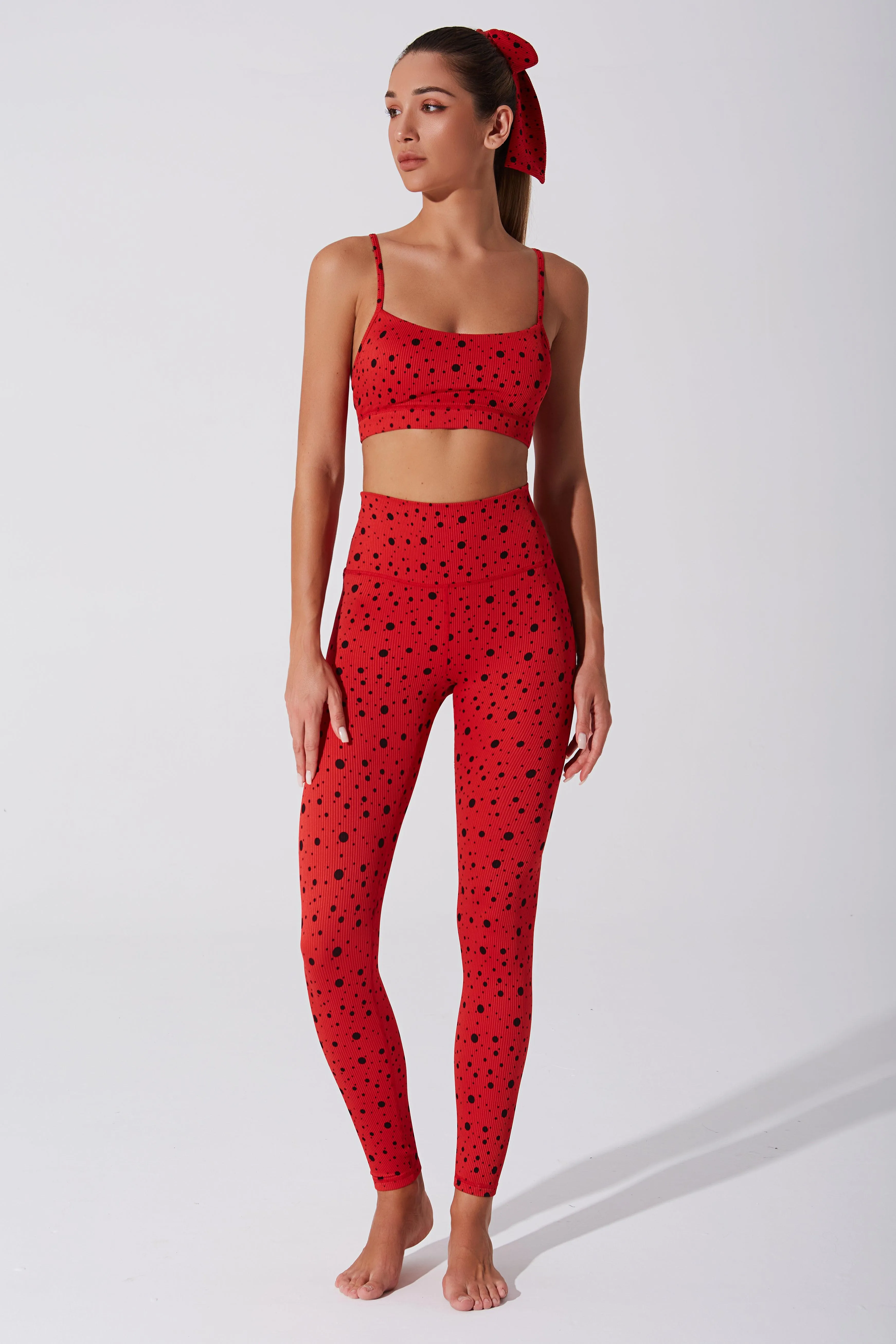 Hafwen Polka Dots Bra - Savvy Red