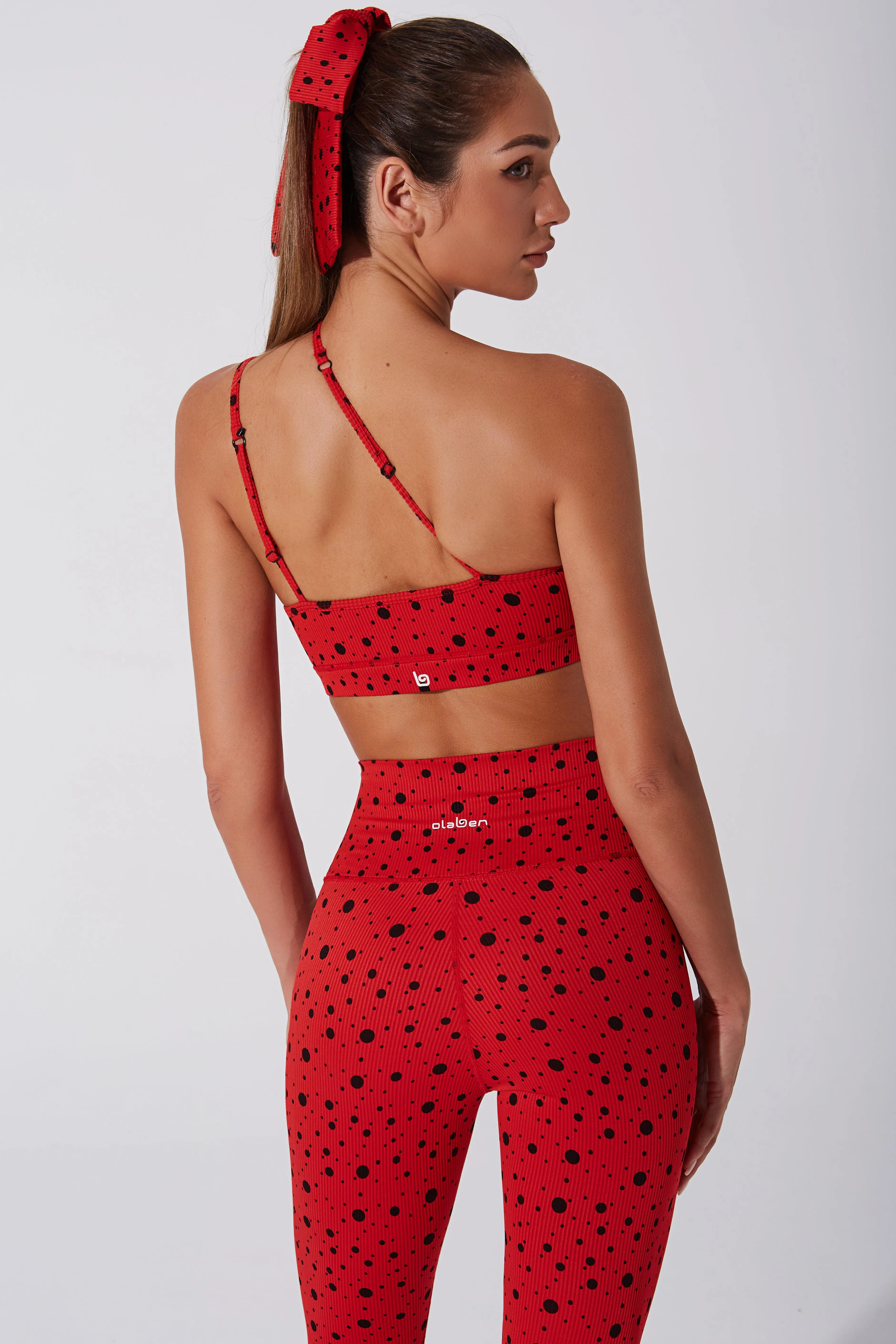 Hafwen Polka Dots Bra - Savvy Red