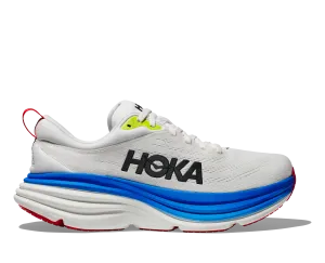 Men's Hoka Bondi 8 1123202BVR Color:  Blanc de Blanc/Virtual Blue