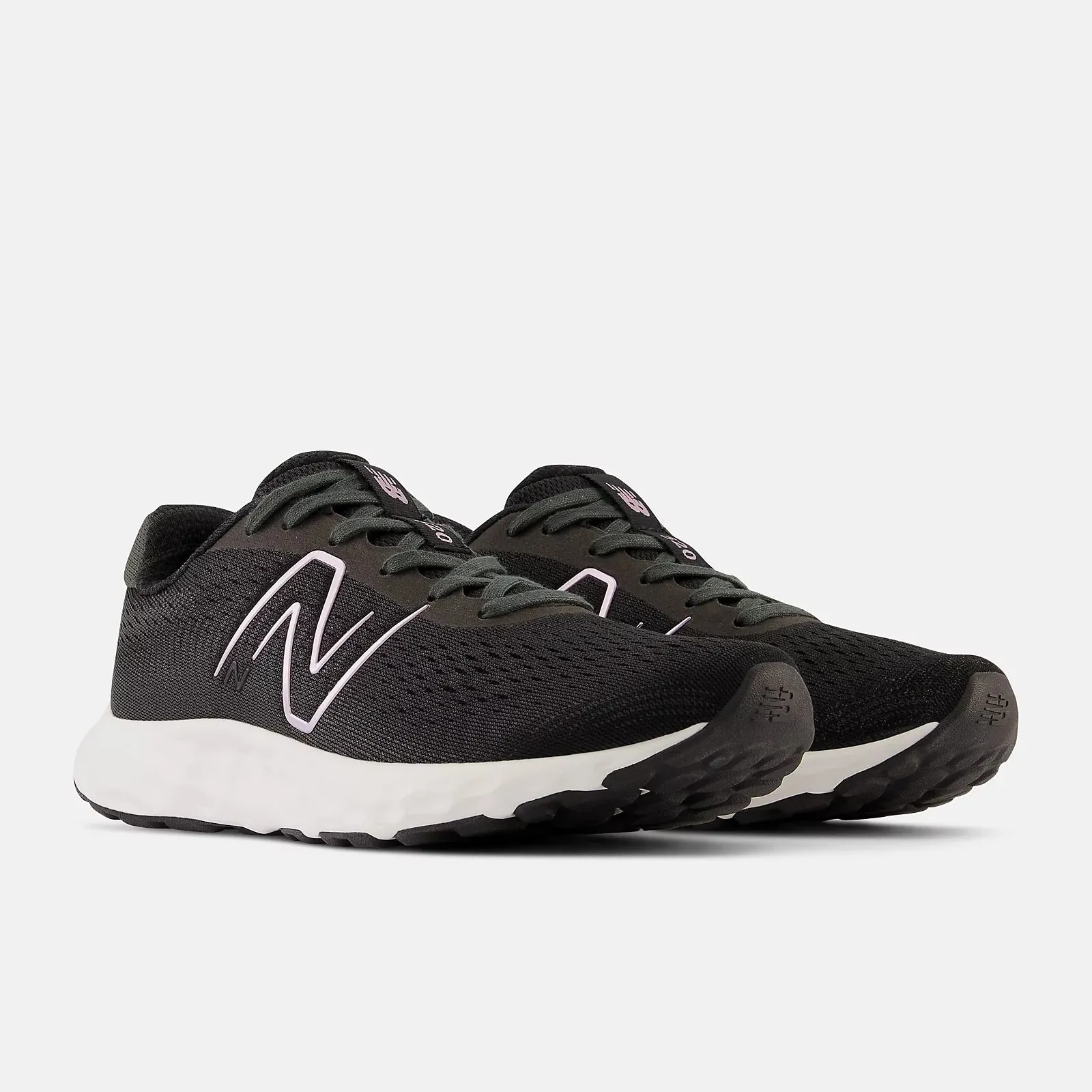 New Balance 520v8 Wide D Black/White Women's