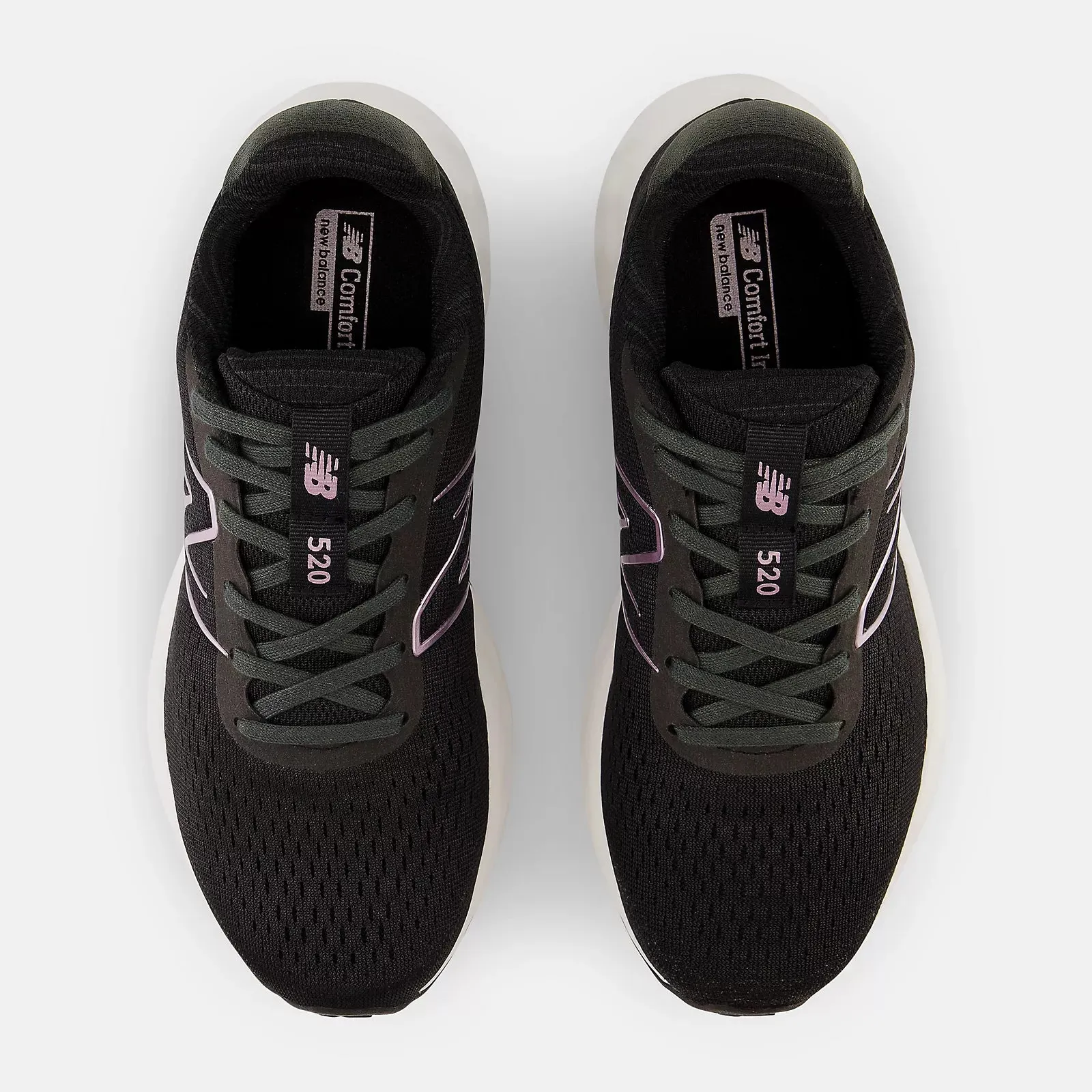 New Balance 520v8 Wide D Black/White Women's