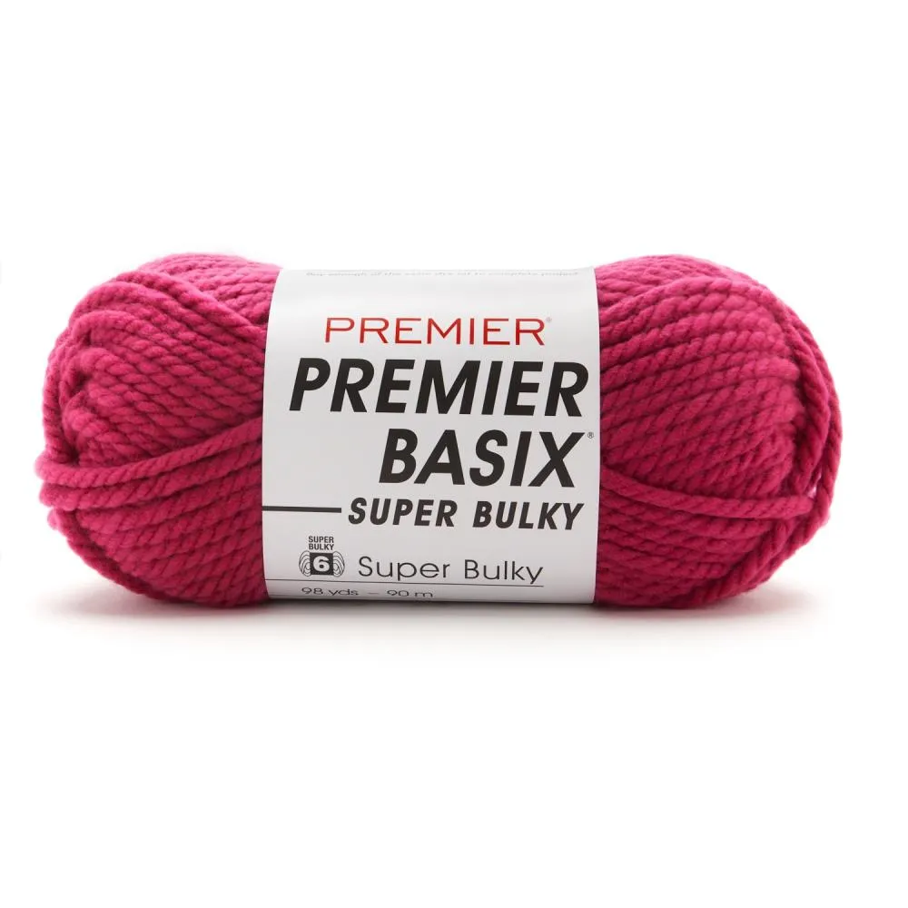 Premier Basix Super Bulky Yarn - Raspberry