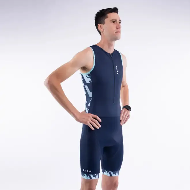 Sub4 Men's Endurance Tri Suit - Navy Print