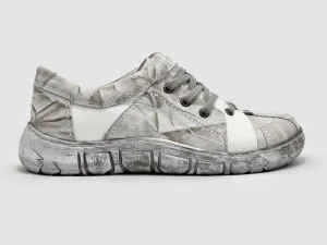 Women's Original Leather Shoes - Grey/White